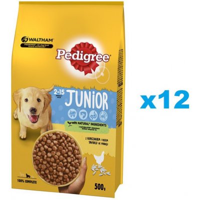 Pedigree Junior s kuřecím masem 12 x 500 g – Hledejceny.cz