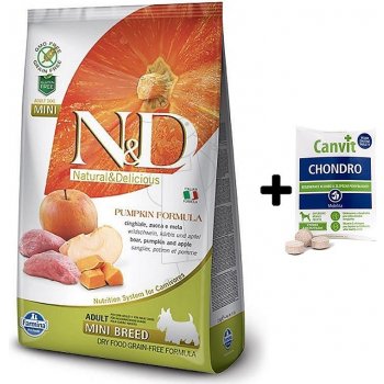 N&D Grain Free Dog Adult Mini Pumpkin Boar & Apple 7 kg