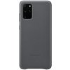 Pouzdro a kryt na mobilní telefon Samsung Samsung Leather Cover Galaxy S20+ Grey EF-VG985LJEGEU