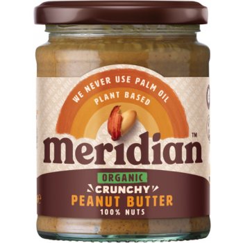 Meridian arašídové máslo křupavé BIO 280 g
