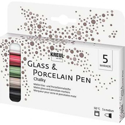 Kreul na porcelán a sklo sada CHALKY 5 barev – Zbozi.Blesk.cz