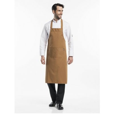 Chaud Devant Kuchářská zástěra s náprsenkou Camel Brown – Hledejceny.cz