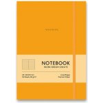 SHKOLYARYK Zápisník Genius A5, linkovaný, 96 listů, tvrdé desky oranžová – Hledejceny.cz