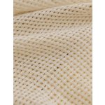 Plátěný děrovaný závěs se zavěšením grommet top - Béžový, 100 x 200 cm – Hledejceny.cz