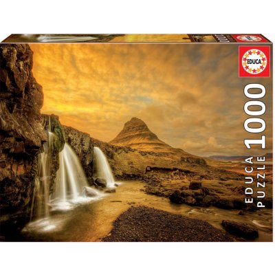 Educa Vodopád Kirkjufell Island 1000 dílků – Zboží Mobilmania