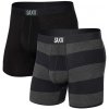 Boxerky, trenky, slipy Saxx VIBE SUPER SOFT BB 2PK graphite ombre rugby/black