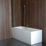 vanová zástěna 95(24)x150cm, čiré sklo ANTIDROP - Levá / BN3715L – Zboží Mobilmania