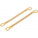 Kovový řetízek / poutko na bundy a kabáty Varianta: 5 žluté zlato, Balení: 5 ks – Zboží Mobilmania