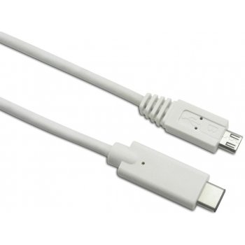 Sandberg 136-06 USB-C samec - Micro USB samec, 1m, bílý