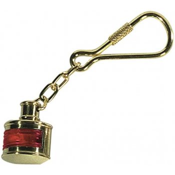 Přívěsek na klíče červená lampa mosazné