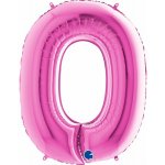 FLEXMETAL Balón foliový číslice růžová Pink 115 cm 0 – Zboží Dáma