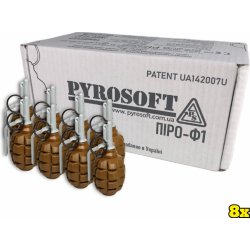 Pyrosoft 8x Airsoftový ruční granát Pyro-F1G