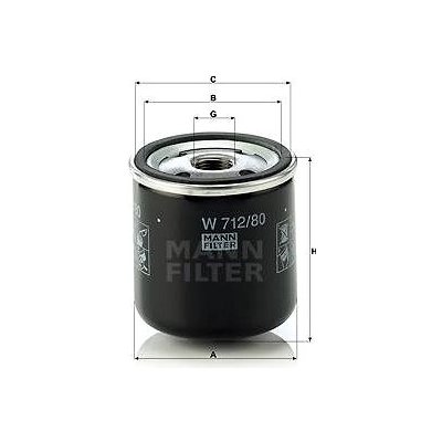 MANN-FILTER W712/80 pro vozy SAAB – Hledejceny.cz