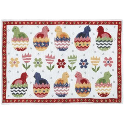 SCANquilt prostírání motiv kuřátka barevná 32x48 cm – Sleviste.cz