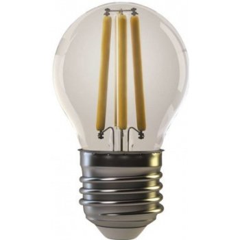 Emos LED žárovka Filament Mini Globe E27 4W=40W teplá bílá Z74240