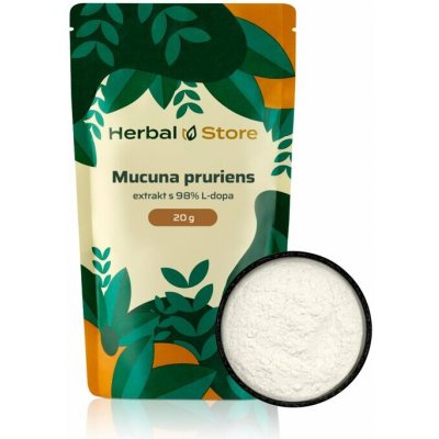 Mucuna pruriens - extrakt z fazolí s 98% L-DOPA 20g – Zboží Dáma Mucuna pruriens - extrakt z fazolí s 98% L-DOPA 20g – Zboží Dáma