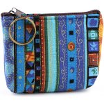 Malá peněženka klíčenka etno 3 modrá – Zboží Mobilmania