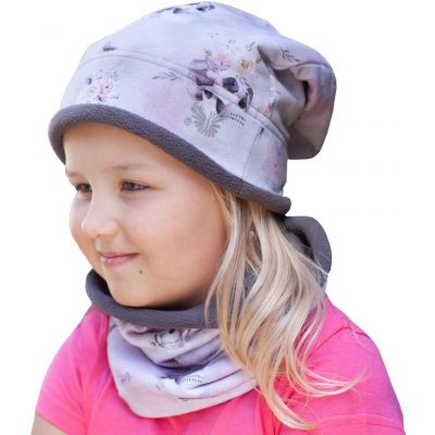 Esito zimní čepice spadená Lebka růže růžová – Hledejceny.cz