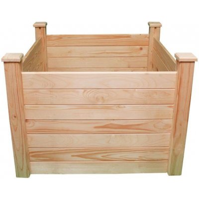 Dřevěný vyvýšený záhon Lanit Plast Holzkiste 2 104 x 62 x 77 cm (natur) – Sleviste.cz