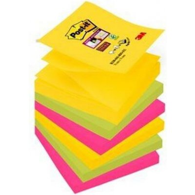 3M POSTIT Samolepicí blok poznámkových lístků, „Z“, 76 × 76 mm, 6 × 90 listů, 3M POST-IT, „Super Sticky Carnival“ 7100263205 – Hledejceny.cz