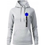 Hvězda života doktorka mikina dámská Cape s kapucí Světlešedý Melír – Hledejceny.cz