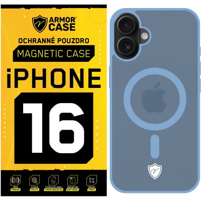 ArmorCase Ochranné zadní pouzdro Magnetic Case pro iPhone 16 Barva: Modrá – Zboží Mobilmania