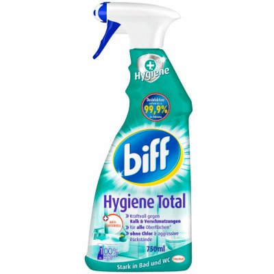 Biff Hygiene Total antibakteriální čistič na koupelny a WC 750 ml – Zboží Mobilmania