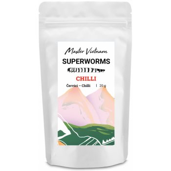 WormUP Křupaví červíci s chilli 20 g