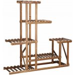 SPRINGOS Kaskádový stojan na květiny 95 cm SPRINGOS PLANT 11 GA0176-XG hnědý – Zboží Dáma