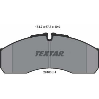 Sada brzdových destiček, kotoučová brzda TEXTAR 2916002 – Hledejceny.cz
