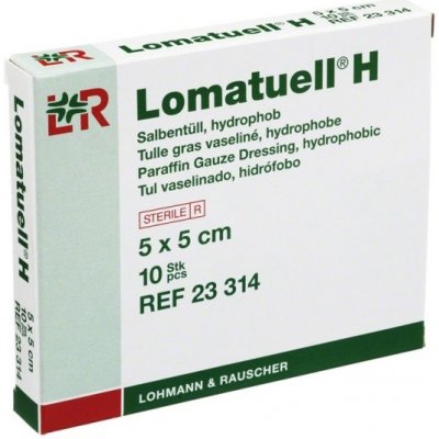Lomatuell H tyl mastný sterilní 5 x 5 cm 10 ks – Zboží Mobilmania