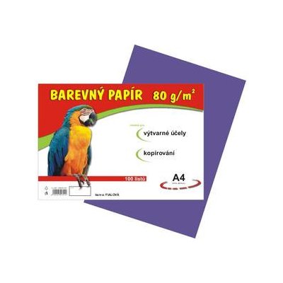 Barevný papír A4 80 g 100 ks fialový – Zboží Mobilmania