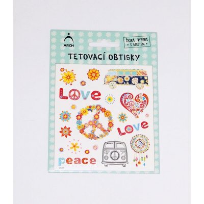 Arch Dětské tetovací obtisky hipíci 01 – Sleviste.cz
