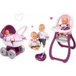 Smoby zlatá 32 cm Baby Nurse + jídelní židlička + kočárek pro panenku Zlatá edice hluboký 220100-6 – Zboží Mobilmania