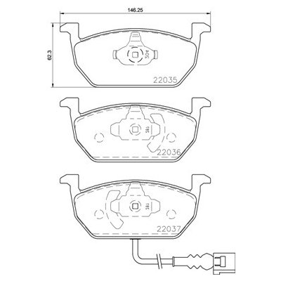 P 85 137 BREMBO Sada brzdových destiček, kotoučová brzda – Zboží Mobilmania