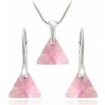 Swarovski Elements Xilion Triangle krystal Stříbrná sada 39174.2 – Zboží Mobilmania