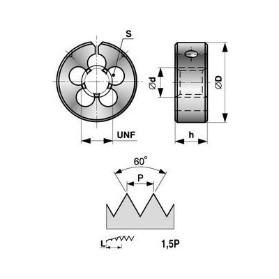 Bučovice Tools ZKC UNF 1/2-20 HSS D-2" BS-1127:1950 stavitelné - BU446-120E – Zboží Mobilmania