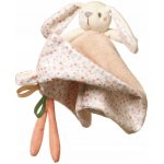 BabyOno Přítulníček mazlíček s chrastítkem Baby Bunny. 25 x 25 cm – Zboží Dáma