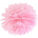 Pom Pom Papírový SVĚTLE RŮŽOVÝ 25cm – Zboží Dáma