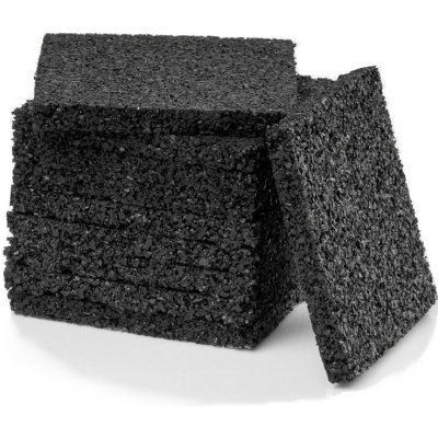 Gumová (granulátová) podložka pod hranol Rozměr podložky: 100 x 50 x 6 mm – Sleviste.cz