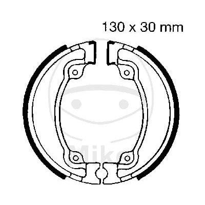 Sada brzdových čelistí EBC H318 včetně pružin H318 – Sleviste.cz