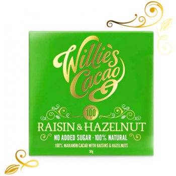 Willie's Cacao Raisin & Hazelnut 100% 50 g