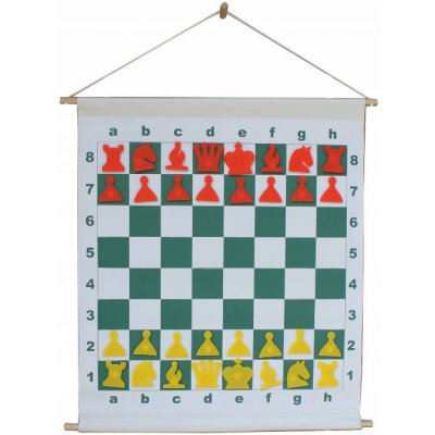 CNChess Demonstrační magnetická šachovnice rolovací 66x66 cm – Hledejceny.cz