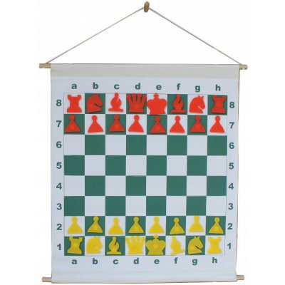 CNChess Demonstrační magnetická šachovnice rolovací 66x66 cm – Zbozi.Blesk.cz