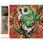 Norimpex Diamantové malování 7D Sova na červené mandale 30 x 30 cm – Hledejceny.cz