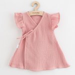 Letní kojenecké mušelínové šaty New Baby Soft dress růžová Růžová – Hledejceny.cz