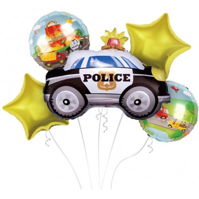 Paper Design Nafukovací balónky sada Police fólie – Zboží Dáma