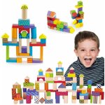 Viga dřevěná stavebnice 100 kostek – Zboží Mobilmania