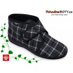 Mjartan pánské kotníkové bačkory 616 šedé káro – Zboží Dáma