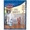 Pamlsek pro kočky Trixie Cat Premio Quadro Anti-Hairball Tyčinky drůbež a játra 20 g